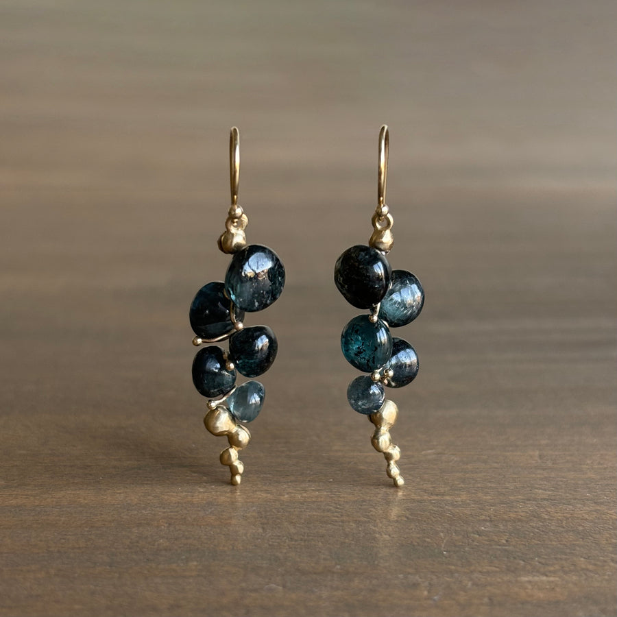 Small Orissa Kyanite Caviar Earrings