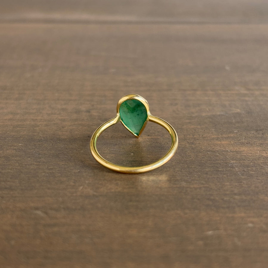 Emerald Owl Ring