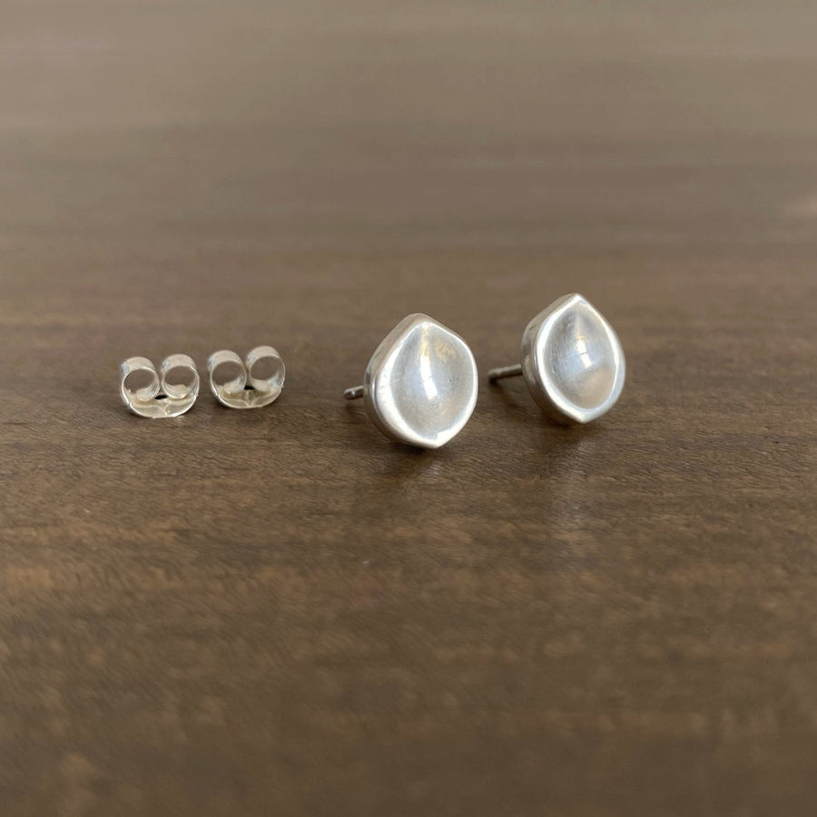 Silver Seed Stud Earrings