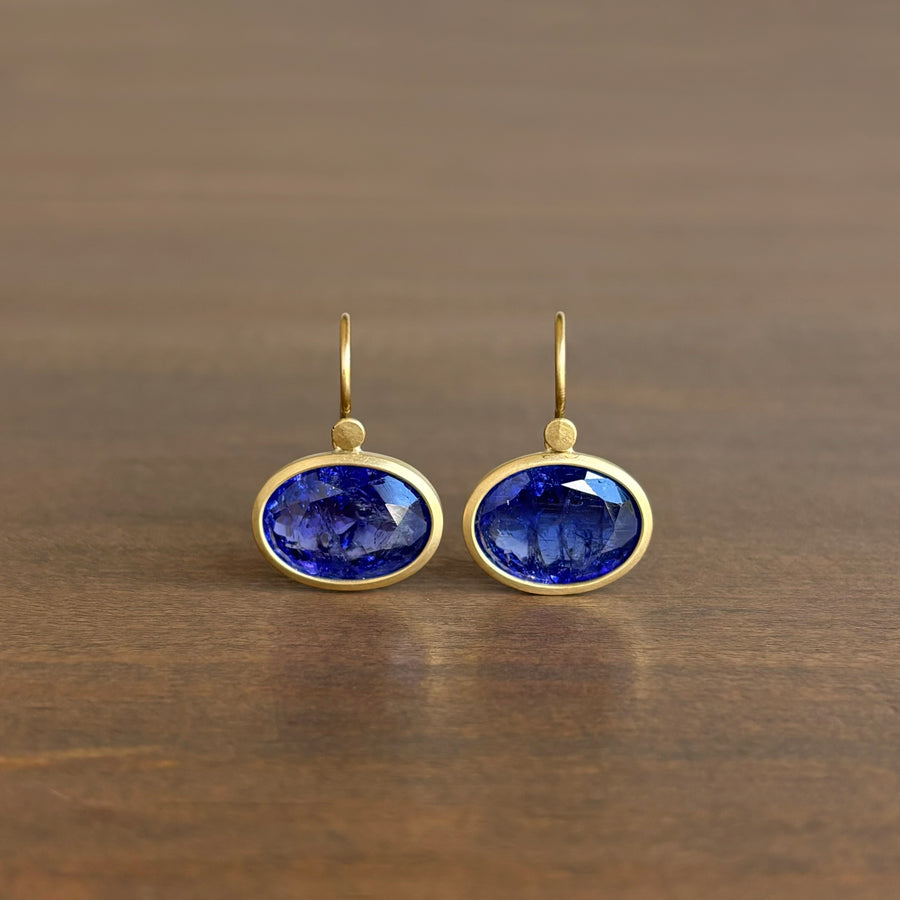 Oval Tanzanite Earrings