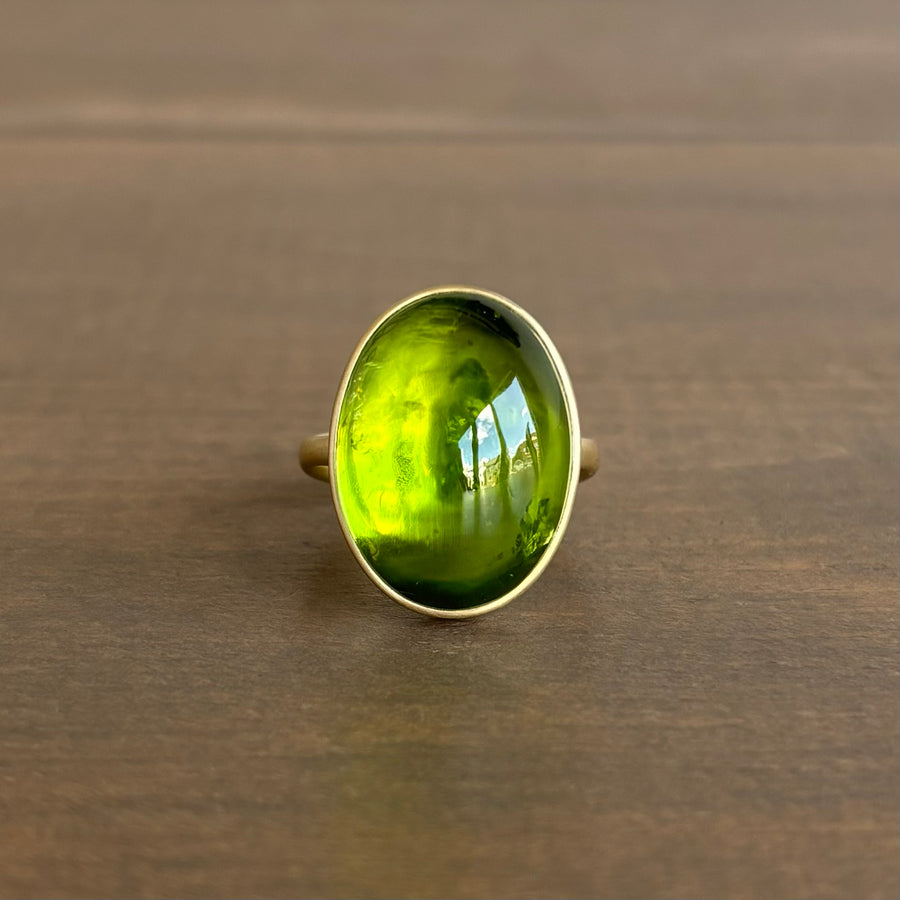 Oval Peridot Ring