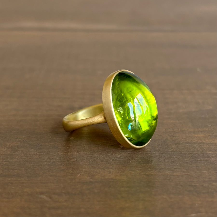 Oval Peridot Ring
