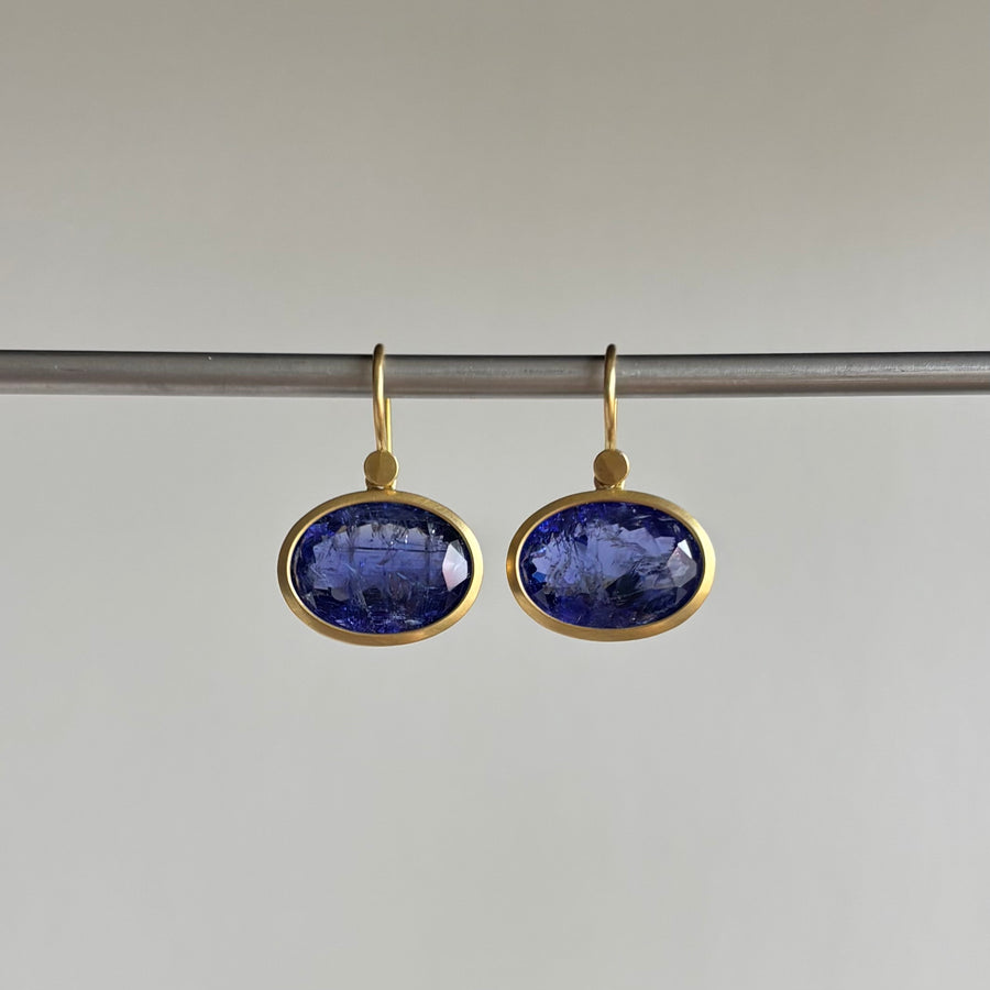 Oval Tanzanite Earrings
