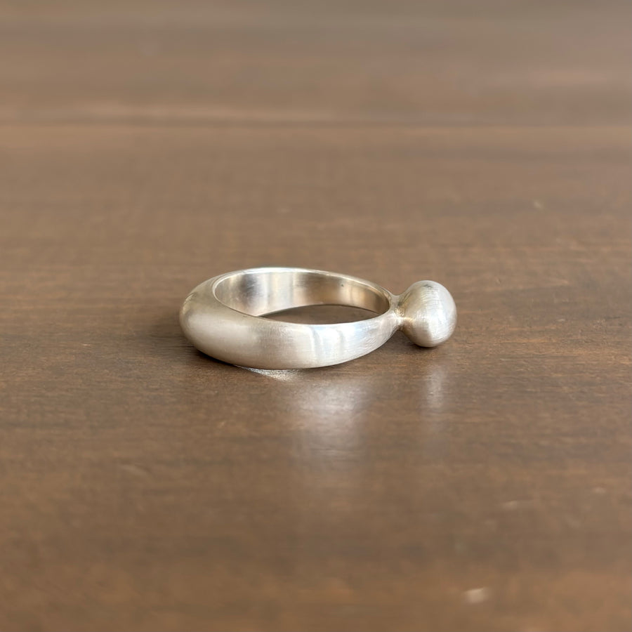 Liquid Sterling Silver Oval Ring