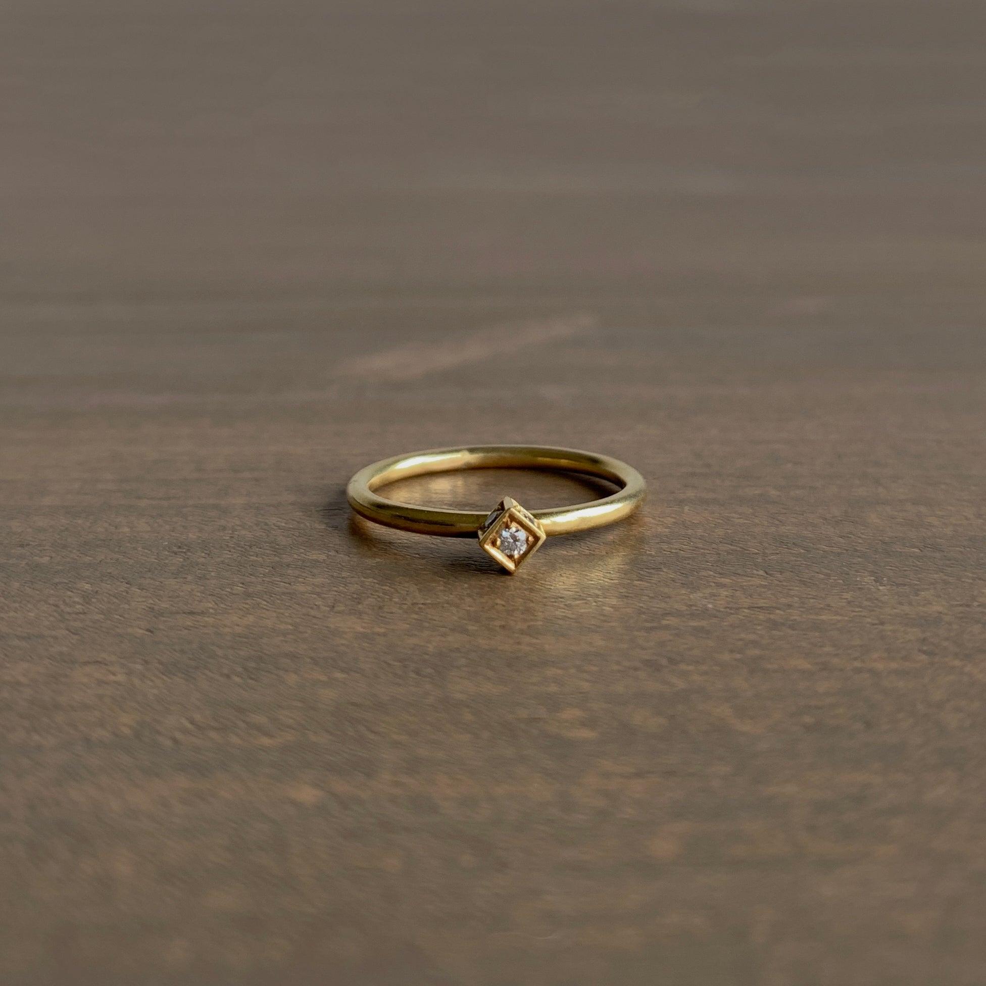 Sam Woehrmann Small Five-Sided Diamond Cube Ring - Meeka