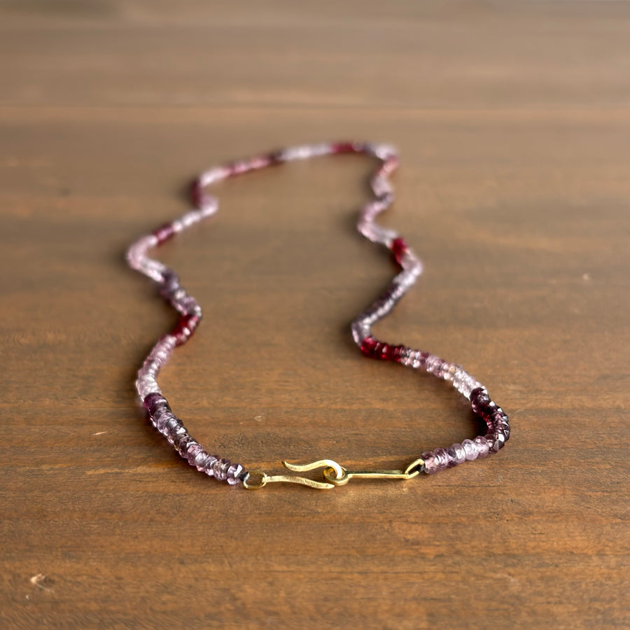 Faceted Spinel Beaded Necklace