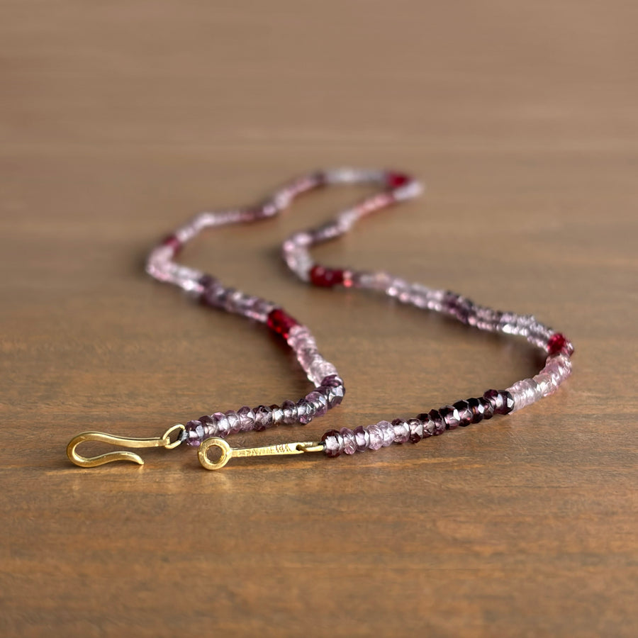 Faceted Spinel Beaded Necklace