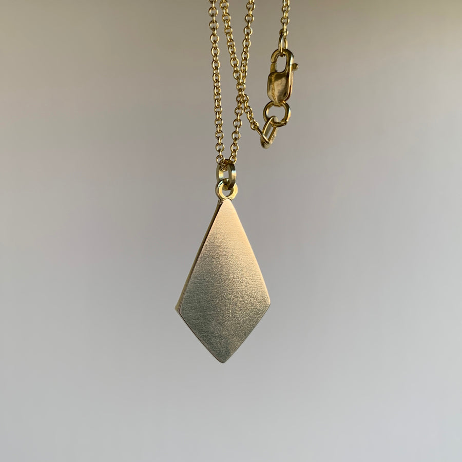 Grey Diamond Kite Pendant