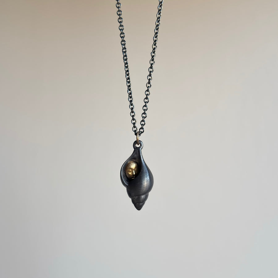 Hannah Blount Hermit Crab Tulip Shell Cameo Necklace necklace hanging view 1