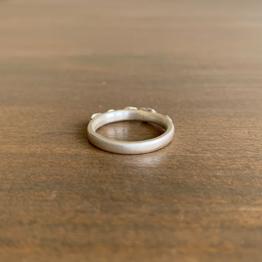 Hannah Blount Silver Barnacle Ring ring side view 3
