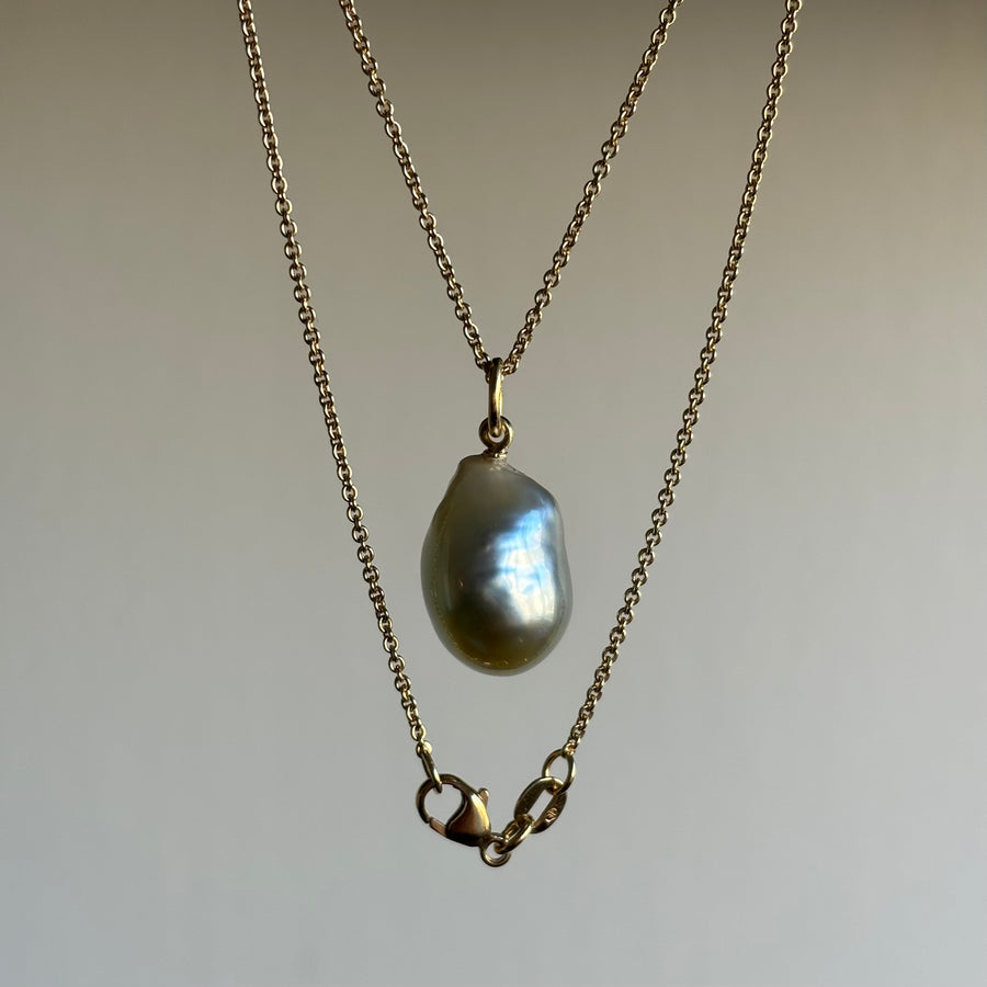 Silver South Sea Baroque Pearl
