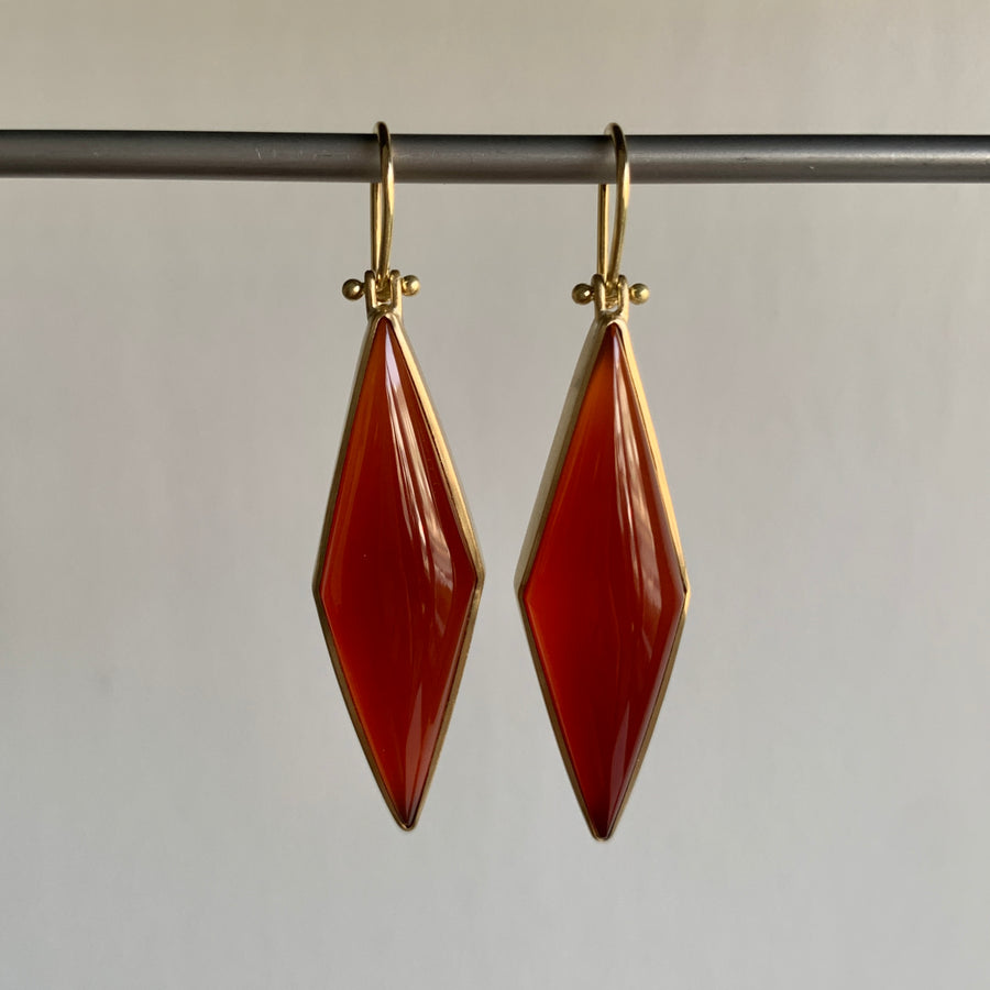 Carnelian Kite Earrings