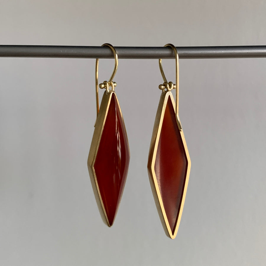 Carnelian Kite Earrings