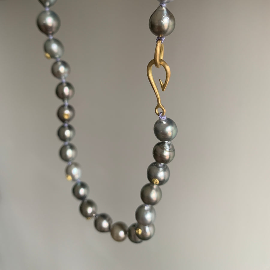 Aurora Tahitian Pearl Ruthie B. Necklace with Barnacles