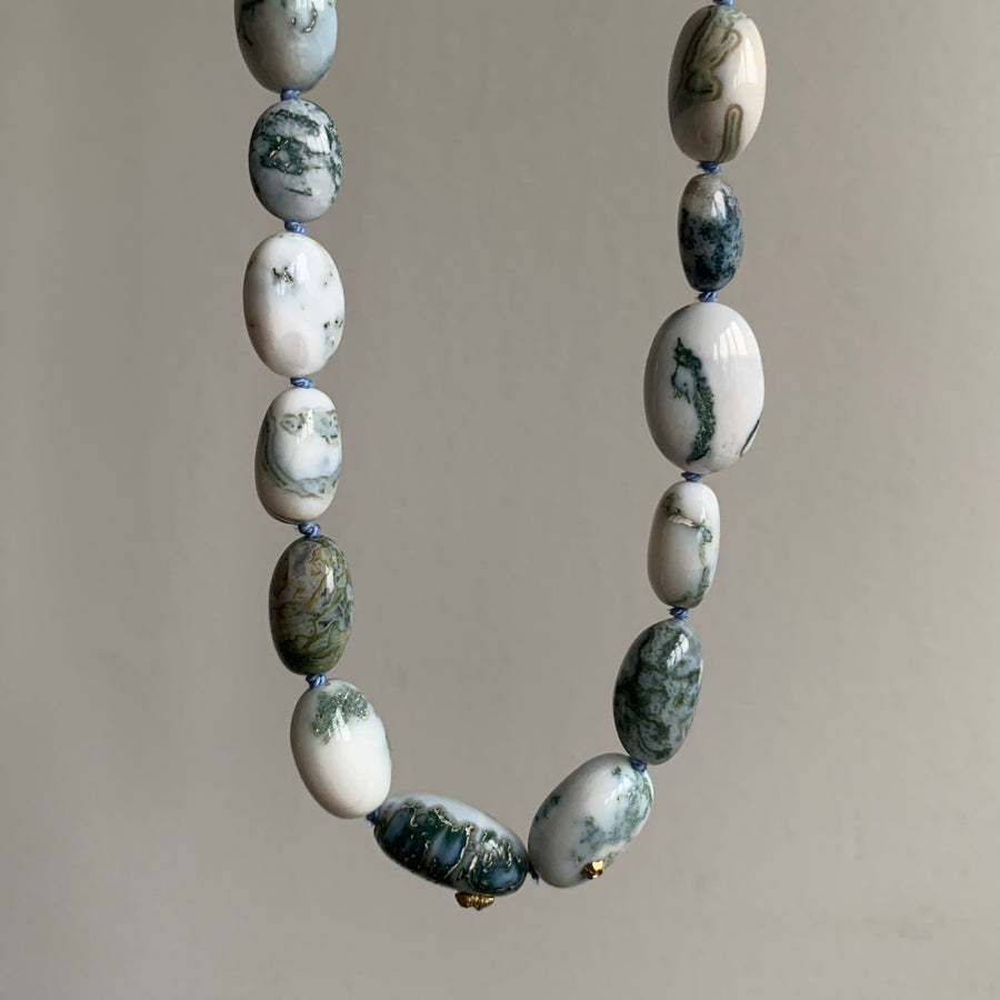 Ondine Blue Opal Ruthie B. Necklace with Barnacles