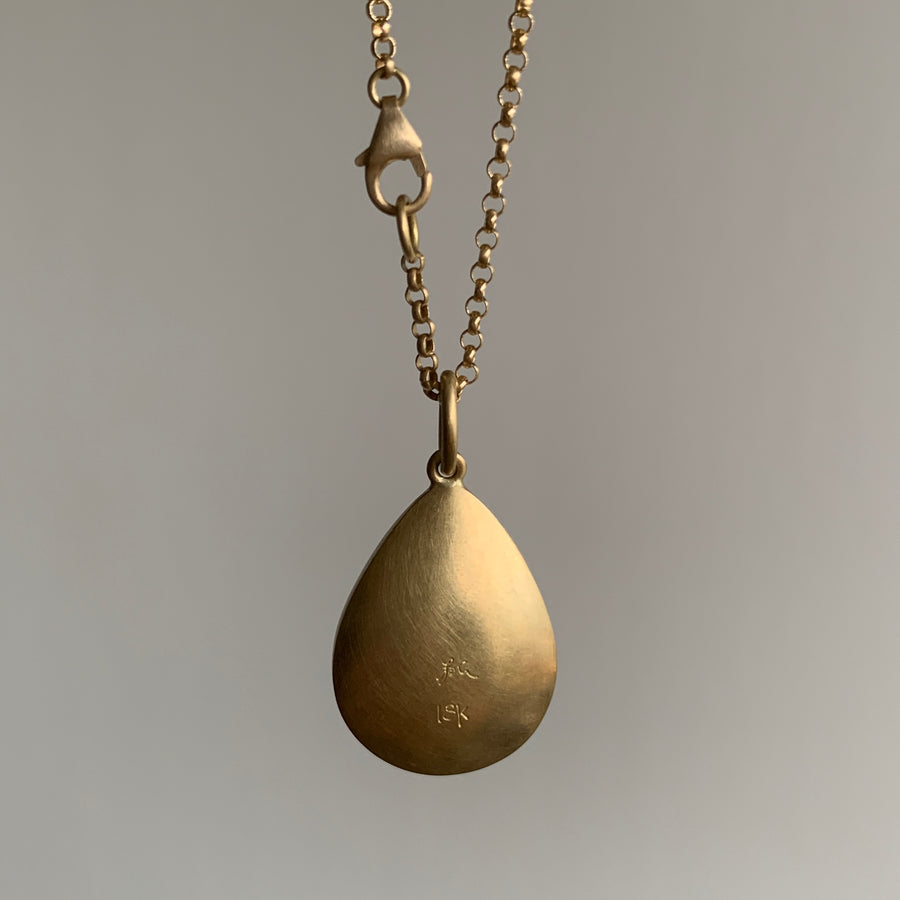 Ethiopian Opal Teardrop Pendant