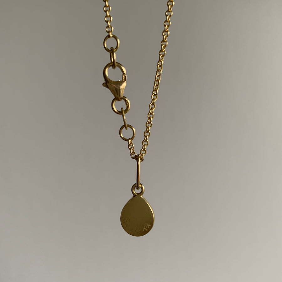 Petite Rhodolite Garnet Leaf Pendant