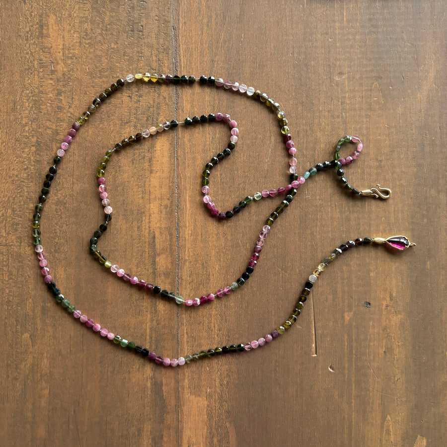 Multicolor Tourmaline Serpent Necklace