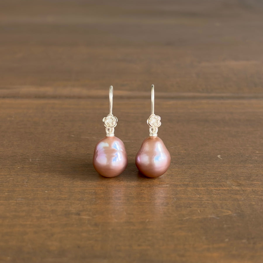 Blush Pearl Roseraie Garden Earrings