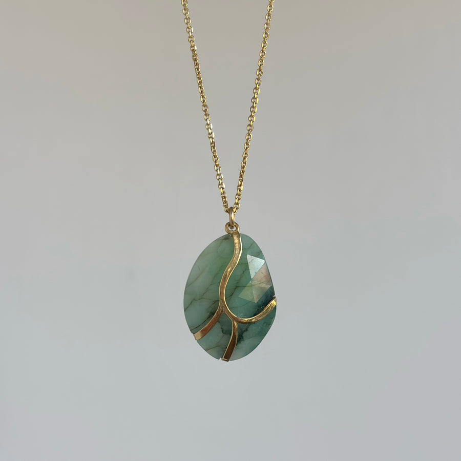 Emerald Butterfly Pendant