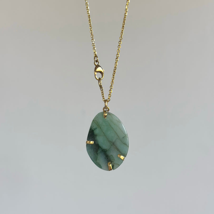 Emerald Butterfly Pendant