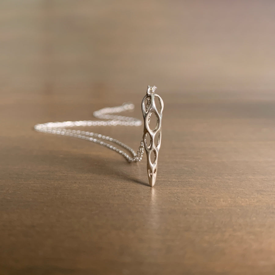 Small Silver Cholla Pendant
