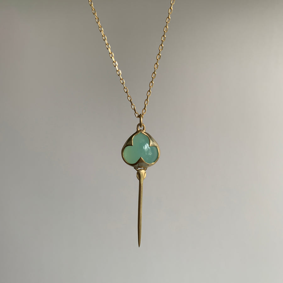 Chrysoprase Stingray Pendant