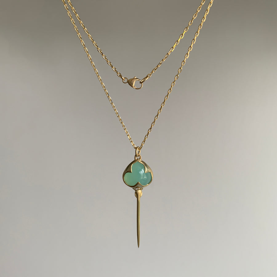 Chrysoprase Stingray Pendant