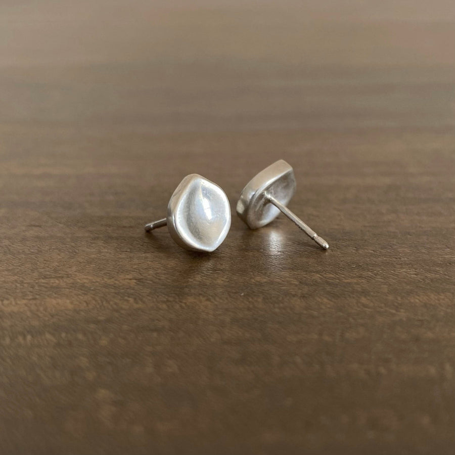 Silver Seed Stud Earrings