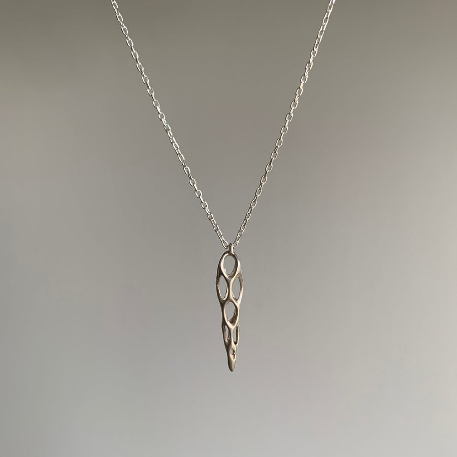 Small Silver Cholla Pendant