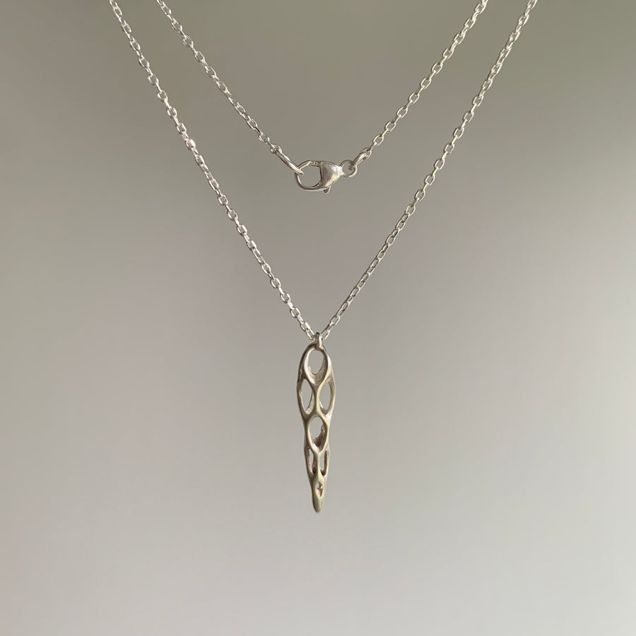 Small Silver Cholla Pendant