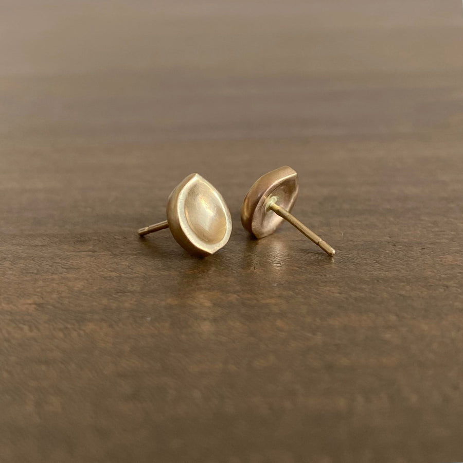 Gold Seed Stud Earrings