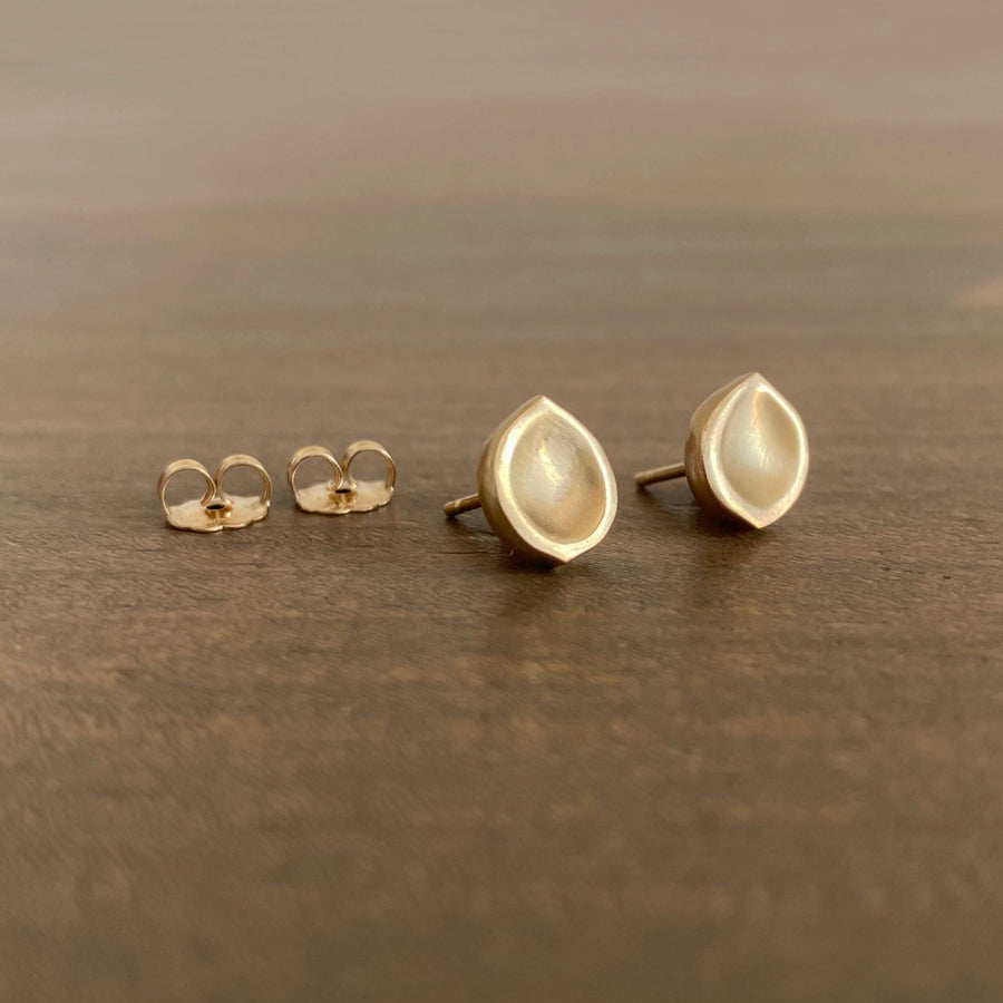 Gold Seed Stud Earrings