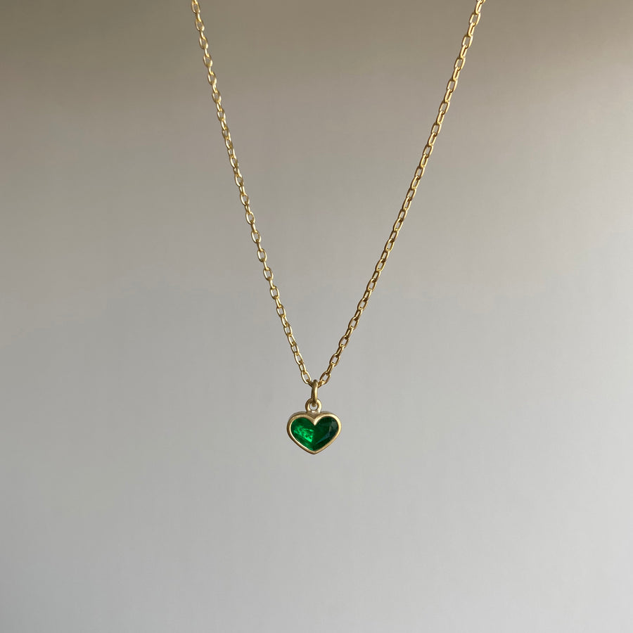 Emerald Sweetheart Necklace