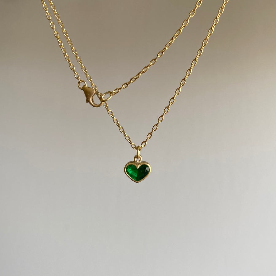 Emerald Sweetheart Necklace