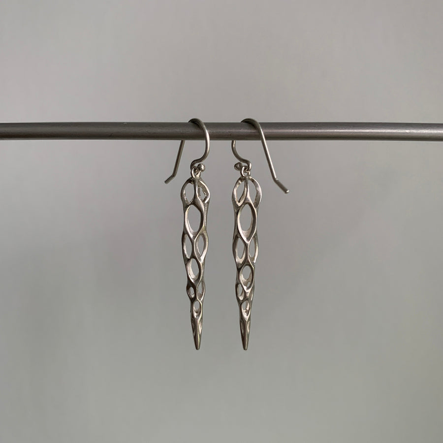 Medium Silver Cholla Earrings