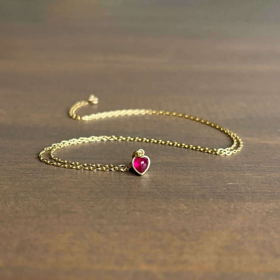 Ruby Sweetheart Necklace