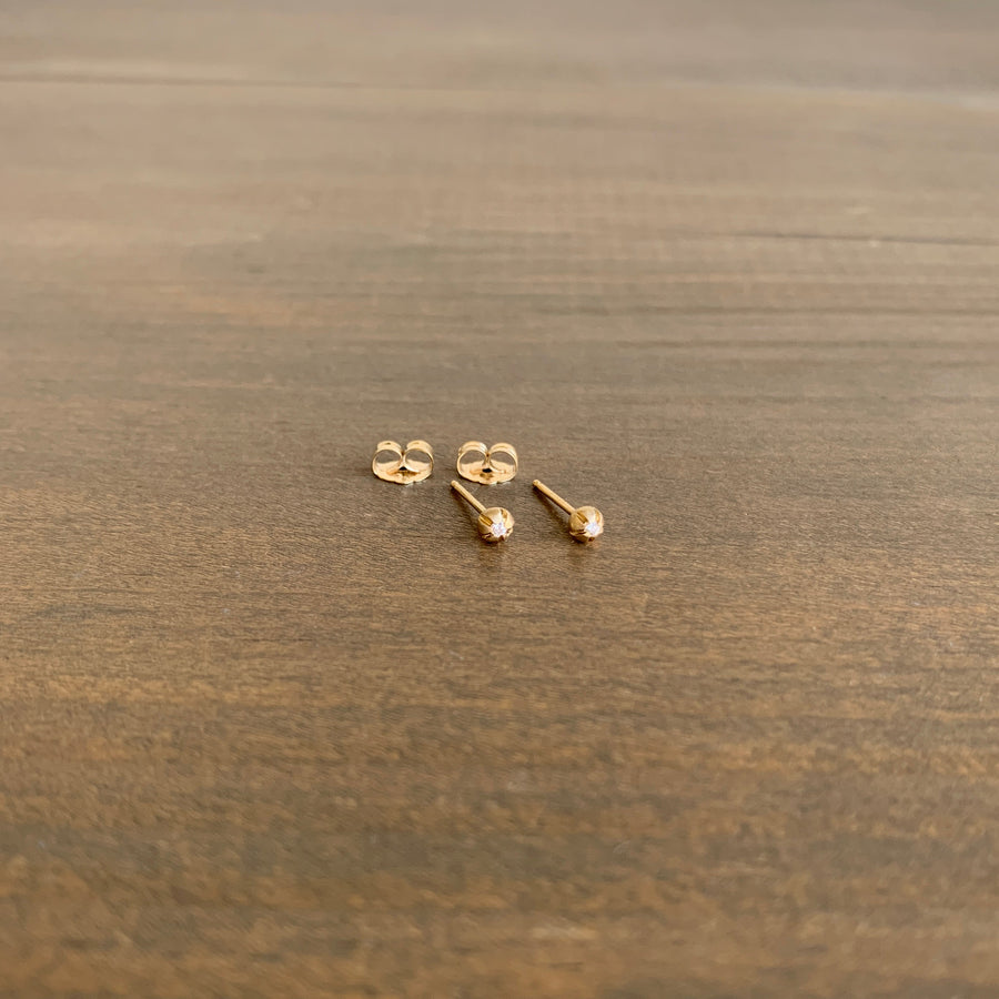 Medium Blossom Stud Earrings with Diamonds