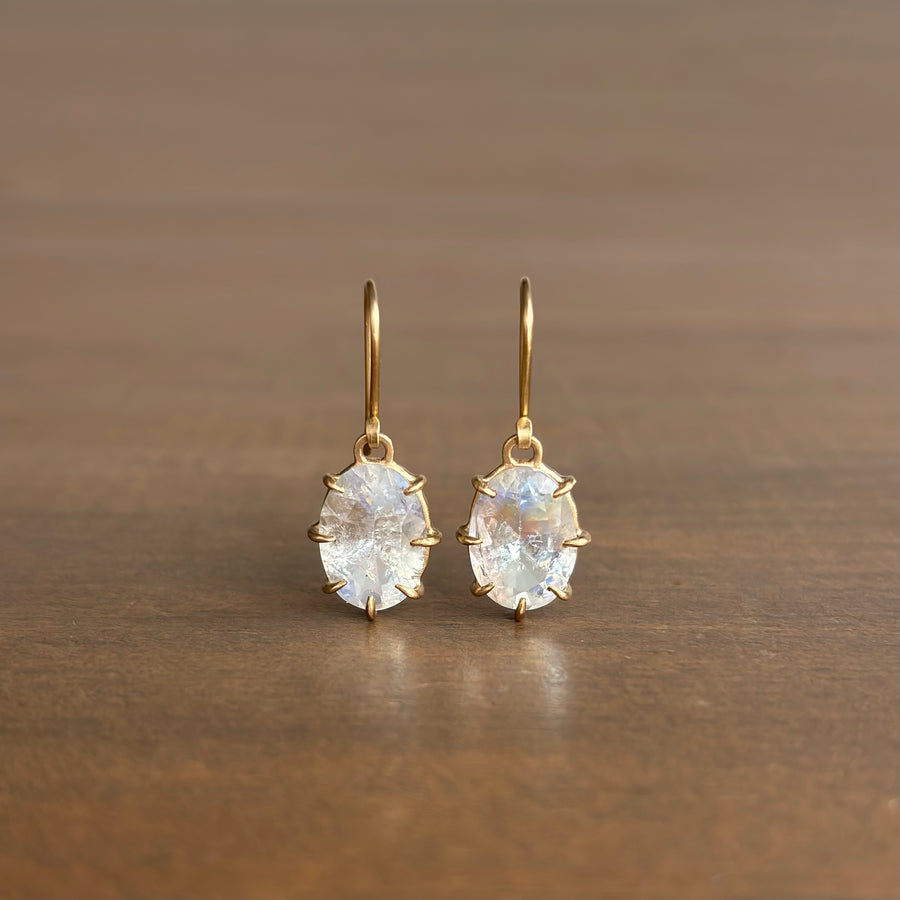 Celestial Veil Moonstone Vanity Earrings