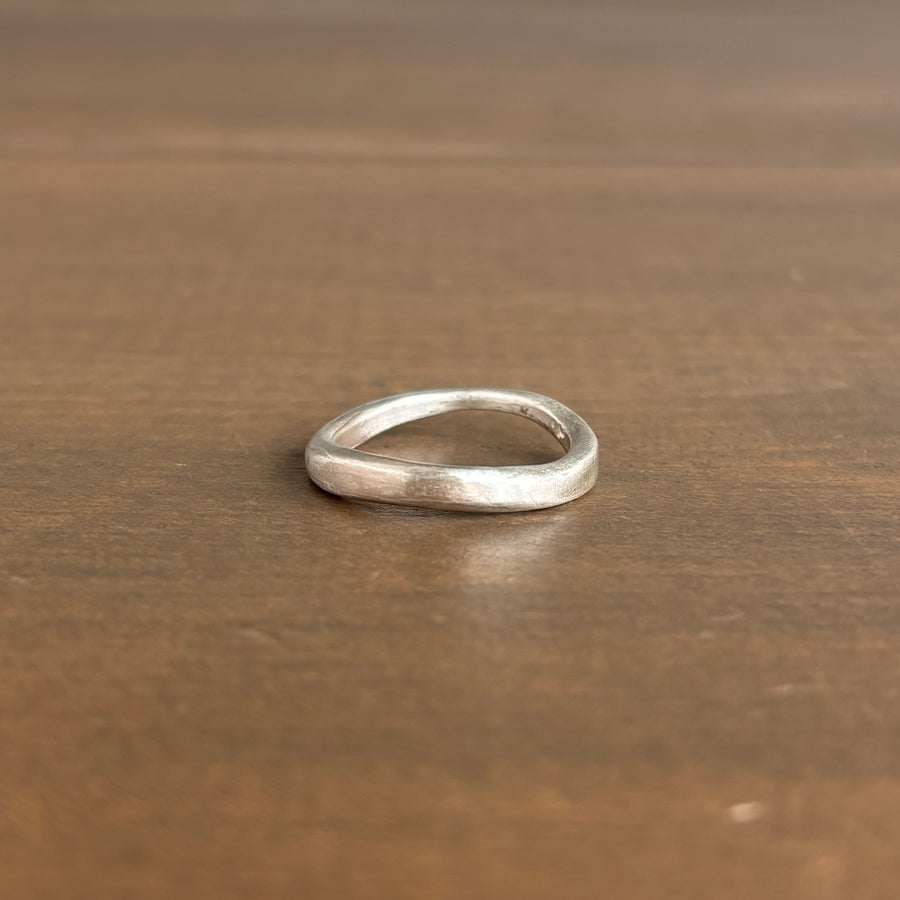 Sterling Silver Wave Band by Rosanne Pugliese