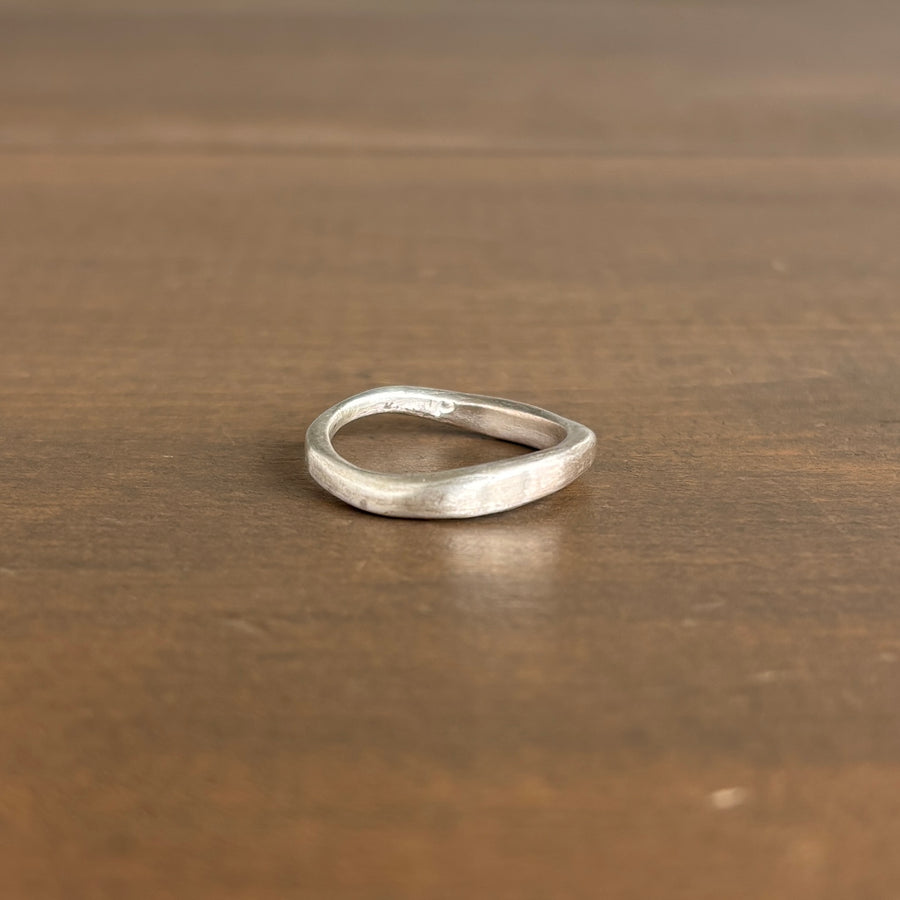 Sterling Silver Wave Band by Rosanne Pugliese
