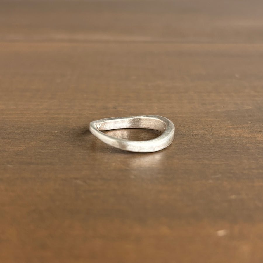 Sterling Silver Wave Band by Rosanne Pugliese