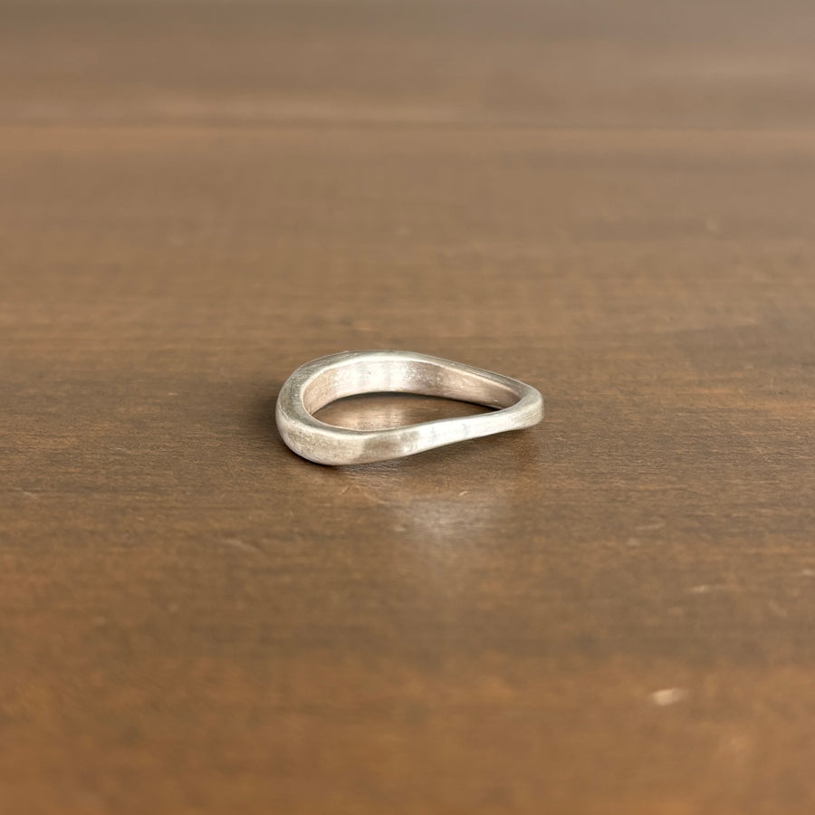 Sterling Silver Wave Band by Rosanne Pugliese