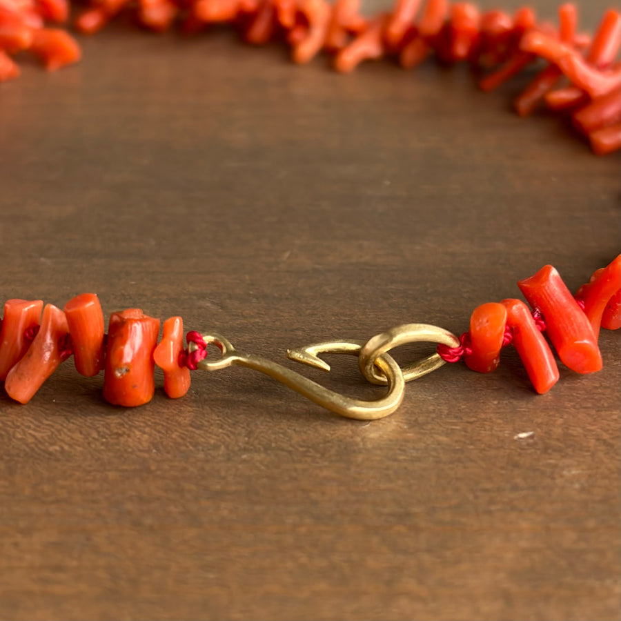 Salacia Coral & Pearl Shell Cameo Necklace