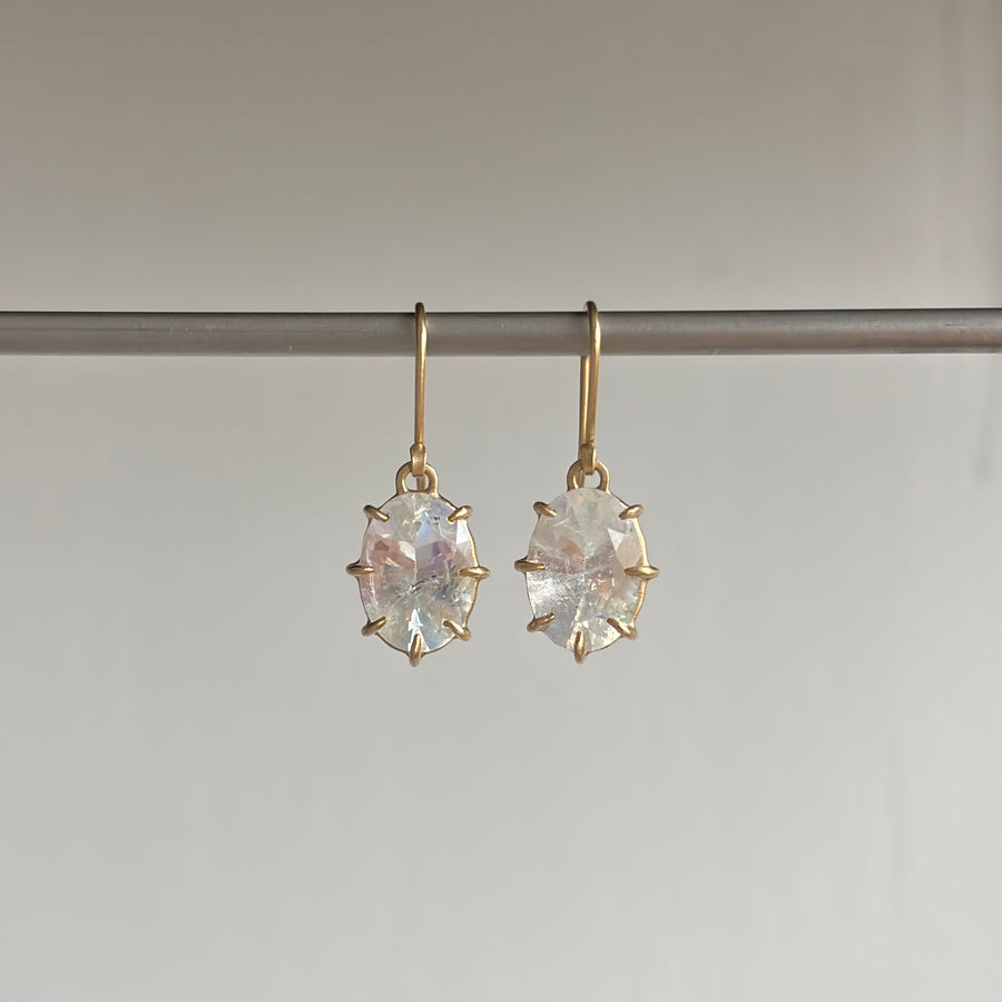 Celestial Veil Moonstone Vanity Earrings