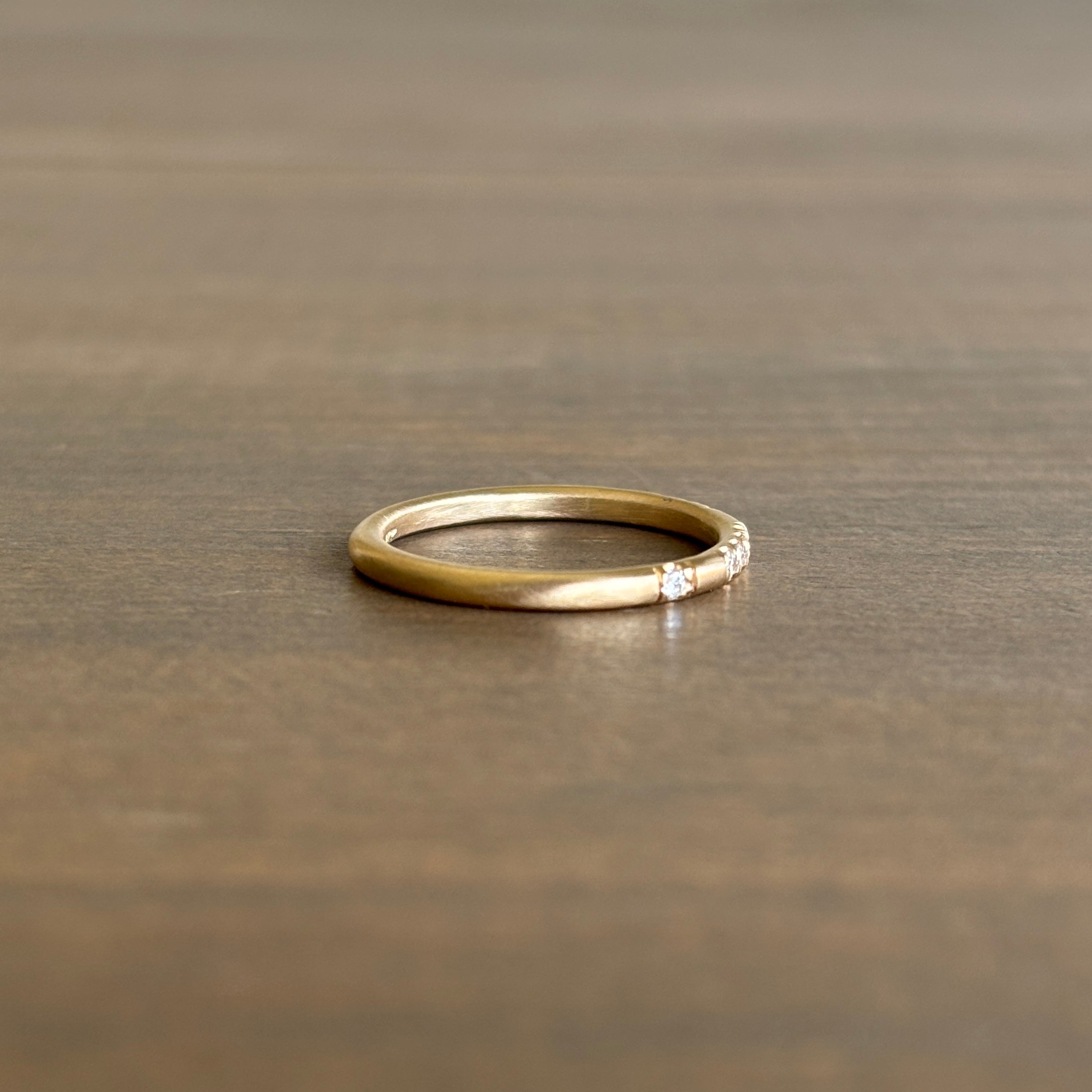 Nicole Landaw Jewelry Gold 'I Love You' Band with Diamonds – Meeka