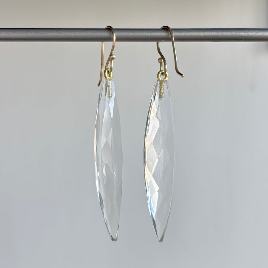Rosanne Pugliese Rock Crystal Brancusi Earrings side view 1