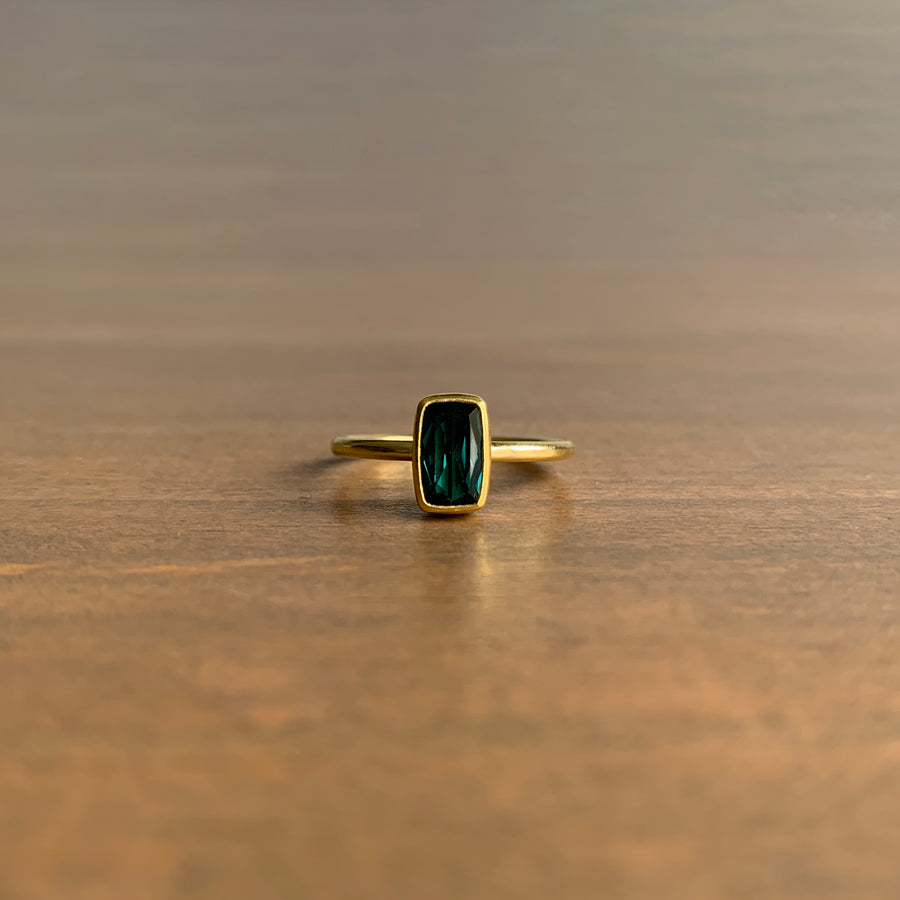 Cushion Cut Tourmaline Ring