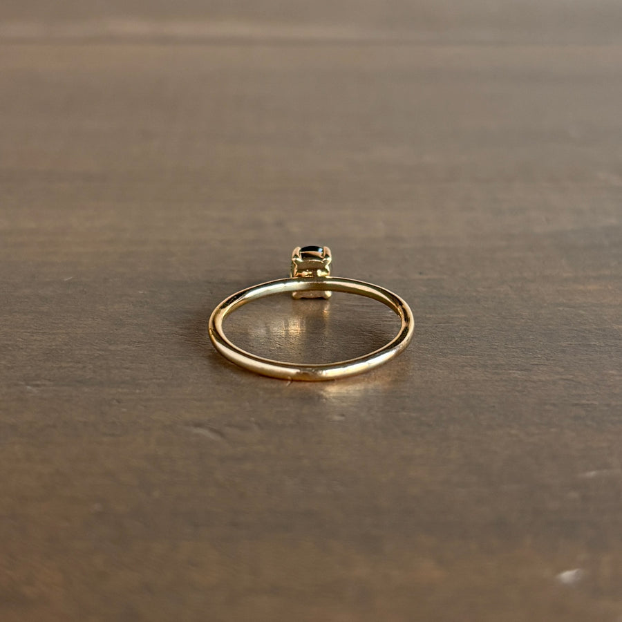 Oval Green Montana Sapphire Ring