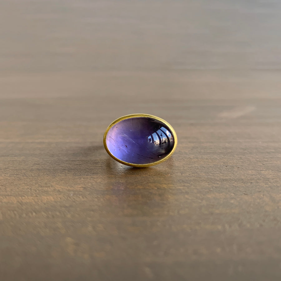 Oval Iolite Ring